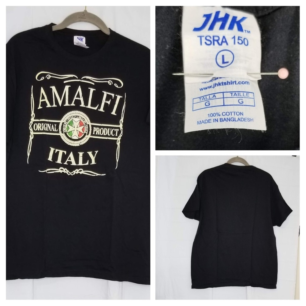 JHK Amalfi Graphic Tee Black
